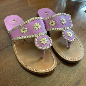 EEUC Jack Rodgers girls size 1 leather sandals